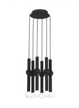 Visual Comfort 700TRSPGYD6RB-LED930 - Guyed 6 Light Chandelier