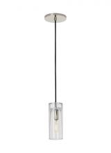 Visual Comfort SLPD277CN - Sean Lavin Horizon 1-LT dimmable small accent pendant with polished nickel finish and glass shade