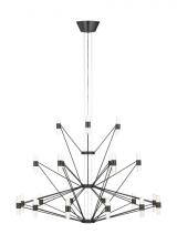 Visual Comfort SLCH24627BZ - Lassell Three Tier Tall X-Large Chandelier