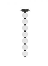 Visual Comfort SLPD22630BZS - Sean Lavin Perle 1-light dimmable LED pendant with dark bronze finish and glass shade