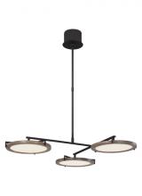 Visual Comfort CDCH17227WOB - Shuffle Medium Chandelier