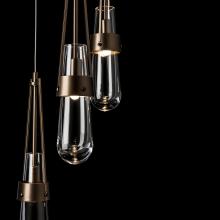 Hubbardton Forge - Canada 131127-SKT-LONG-05-ZM0434 - Link 5-Light Clear Glass Pendant