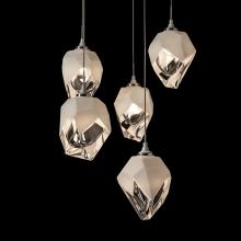 Hubbardton Forge - Canada 131137-SKT-LONG-02-WP0754 - Chrysalis 5-Light Small Crystal Pendant