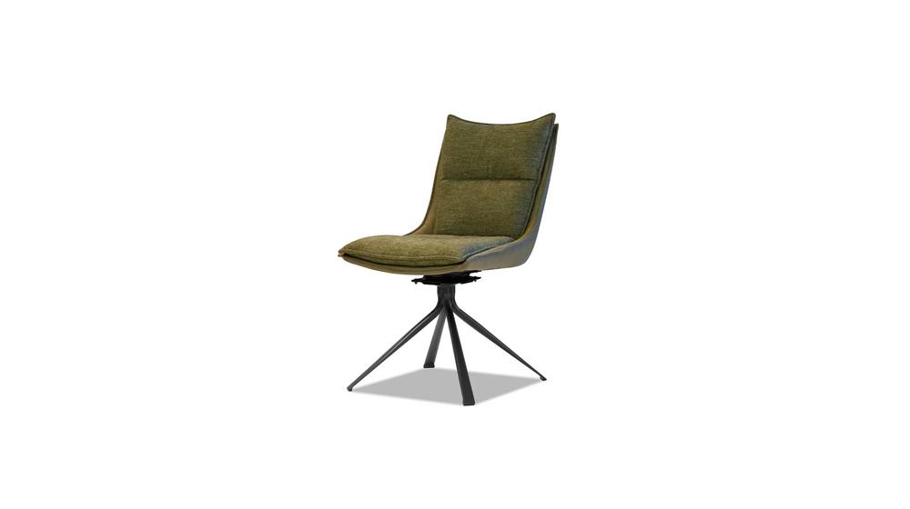 SWIVEL DINING CHAIR IN EVERGREEN