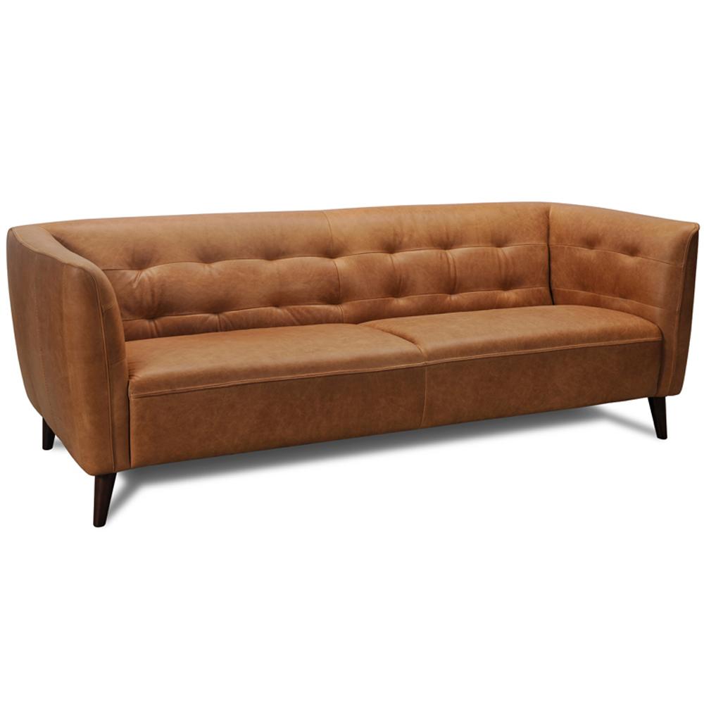 SADDLEBAG TOP GRAIN LEATHER SOFA