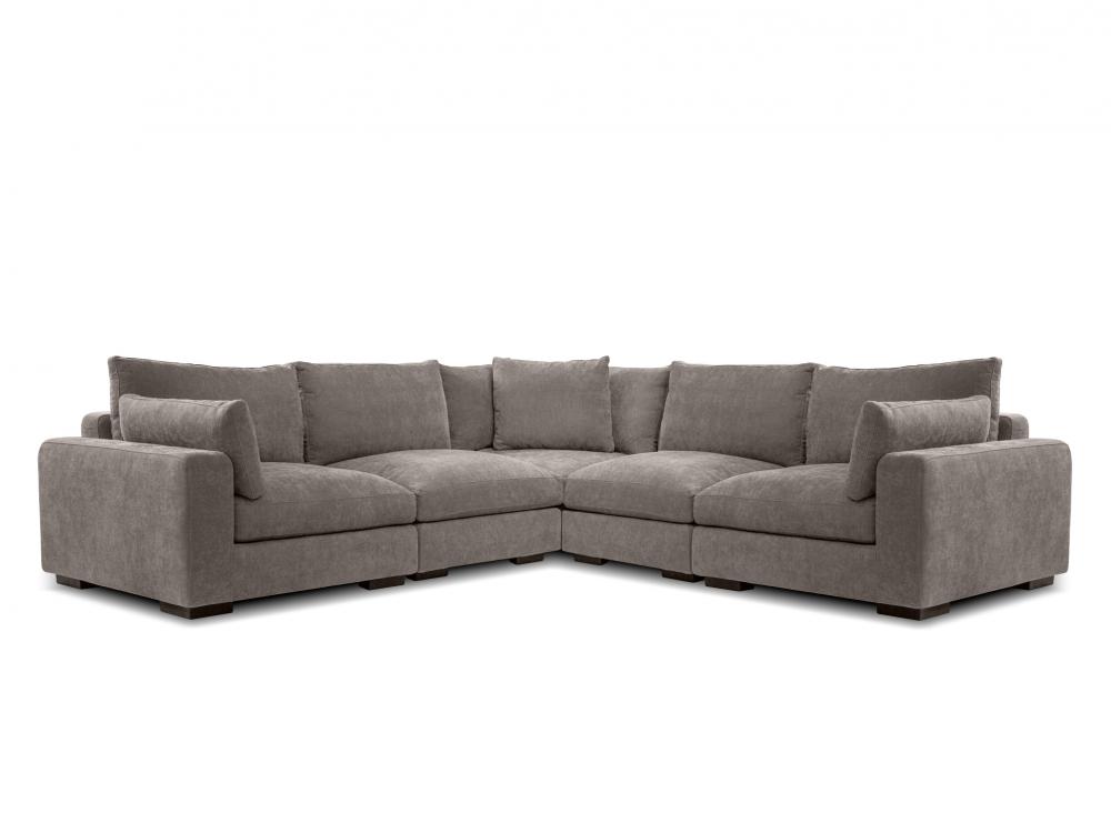 SECTIONAL 5-PIECE IN PORCINI
