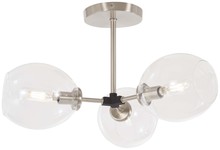 Minka P1363-619 - NEXPO - 3 LIGHT SEMI FLUSH