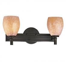 Minka P5112-617 - Two Light Bronze Carmel Art Glass Vanity