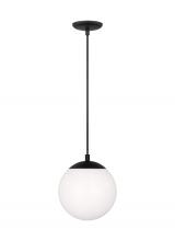 Visual Comfort 6018EN3-112 - Leo - Hanging Globe Small One Light Pendant with White Glass