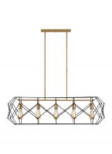 Visual Comfort 6634105-848 - Zarra Five Light Linear