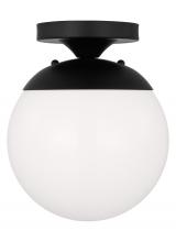 Visual Comfort 7518EN3-112 - Leo - Hanging Globe One Light Wall / Ceiling Semi-Flush Mount with White Glass