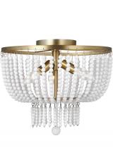 Visual Comfort 7780703EN-848 - Jackie Three Light Semi-Flush Mount