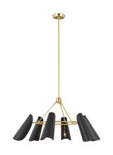 Visual Comfort AEC1036BBSMBK - Tresa Six Light Chandelier