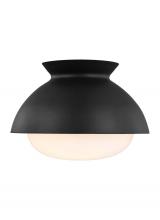 Visual Comfort AEF1001MBK - Lucerne One Light Flush Mount
