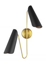 Visual Comfort AEW1002BBSMBK - Tresa Two Light Sconce