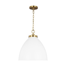 Visual Comfort CP1301MWTBBS - Wellfleet Large Dome Pendant