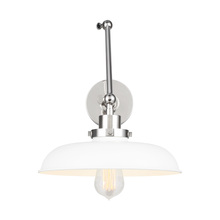 Visual Comfort CW1171MWTPN - Wellfleet Double Arm Wide Task Sconce