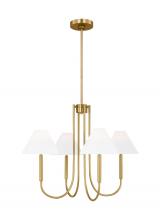 Visual Comfort & Co. Studio Collection DJC1024SB - Porteau Transitional 5-Light Indoor Dimmable Medium Chandelier