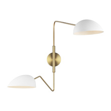 Visual Comfort EW1072MWT - Jane Double Task Sconce