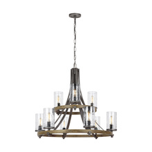 Visual Comfort F3135/9DWK/SGM - Angelo Two-Tier Chandelier