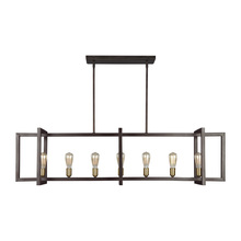 Visual Comfort F3148/7NWB - Finnegan Large Linear Chandelier