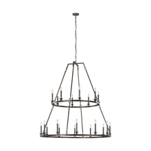 Visual Comfort F3217/20SMS - Landen Extra Large Two-Tier Chandelier
