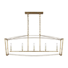Visual Comfort F3326/5ADB - Thayer Linear Chandelier
