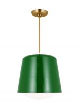 Visual Comfort KSP1141GRN - Draper Small Pendant