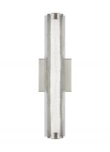 Visual Comfort WB1867SN-L1 - Cutler 18" Crackle Glass LED Sconce