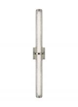 Visual Comfort WB1878SN-L1 - Cutler 36" Crackle Glass LED Vanity