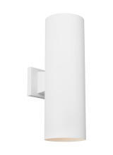 Visual Comfort SLO1172OTW - Outdoor Cylinders Large Two Light Wall Lantern