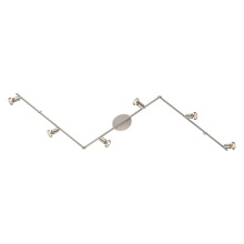 Eglo 200369A - 3 LT LED Ceiling Track Light w/ Chrome Finish & Frosted Glass Surrounded by Clear Glass Lamp Heads