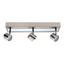 Eglo 201734A - 3 LT Integrated LED Track Light w/ Matte Nickel & Chrome Finish & Adjustable Lamp Heads