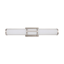 Eglo 204132A - LED Bath/Vanity Light w/ Chrome Finish & White Acrylic Shade