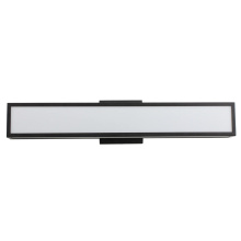 Eglo 204139A - 1 LT Integrated LED Bath/Vanity Light w/ Black Finish & White Acrylic Shade