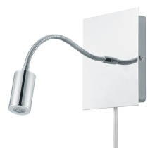 Eglo 204636A - 1 LT LED Wall Light w/ Chrome Finish & Gooseneck Adjustable Lamp Head