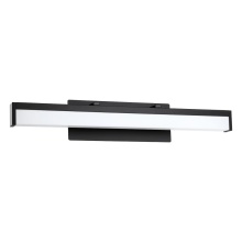 Eglo 205129A - 1 LT Integrated LED Bath/Vanity Light w/ Matte Black Finish & White Acrylic Shade