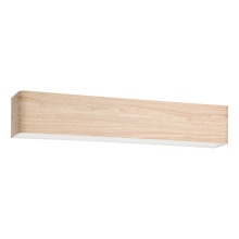 Eglo 205734A - 1 LT LED Bath/Vanity Light w/ Wood Effect Finish & White Diffuser