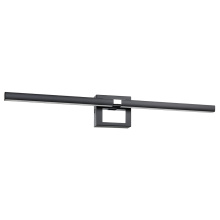 Eglo 205806A - 1 LT Integrated LED Bath/Vanity Light w/ Black & Chrome Finish & White Diffuser