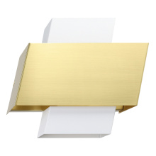 Eglo 205846A - 1 LT Wall Light w/ a White & Brushed Brass Finish