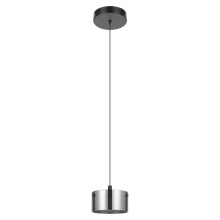 Eglo 206011A - 1 LT Mini Pendant Black Finish & Black Transparent Glass Shade