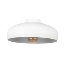 Eglo 206013A - 1 LT Metal Dome Ceiling Light w/ White Finish