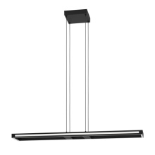 Eglo 206018A - 1 LT Integrated LED Pendant w/ Black Finish & White Diffuser