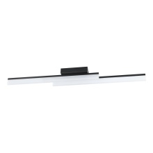 Eglo 206024A - Integrated LED Ceiling Light with Black Finish & Satin Shade