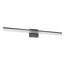 Eglo 206028A - Integrated LED Bath/Vanity Light with Black Finish & Satin Shade