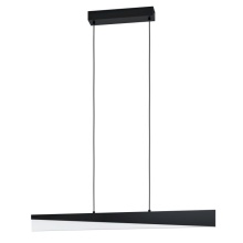 Eglo 206029A - 1 LTIntegrated LED Linear Pendant w/ Black Finish & White Diffuser