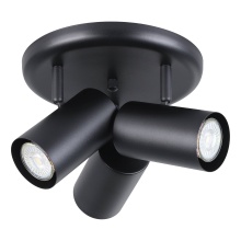 Eglo 206043A - 3 LT Circular Ceiling Track Light w/ Black Finish