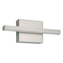 Eglo 206225A - 1 LT LED Bath/Vanity Light w/ Matte Nickel Finish & White Acrylic Diffuser
