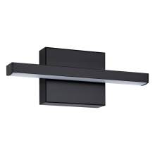 Eglo 206228A - 1 LT LED Bath/Vanity Light w/ Black Finish & White Acrylic Diffuser