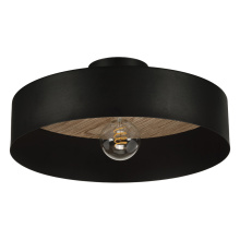 Eglo 206247A - 1 LT Ceiling light w/ Black Finish & Sandalwood Shade